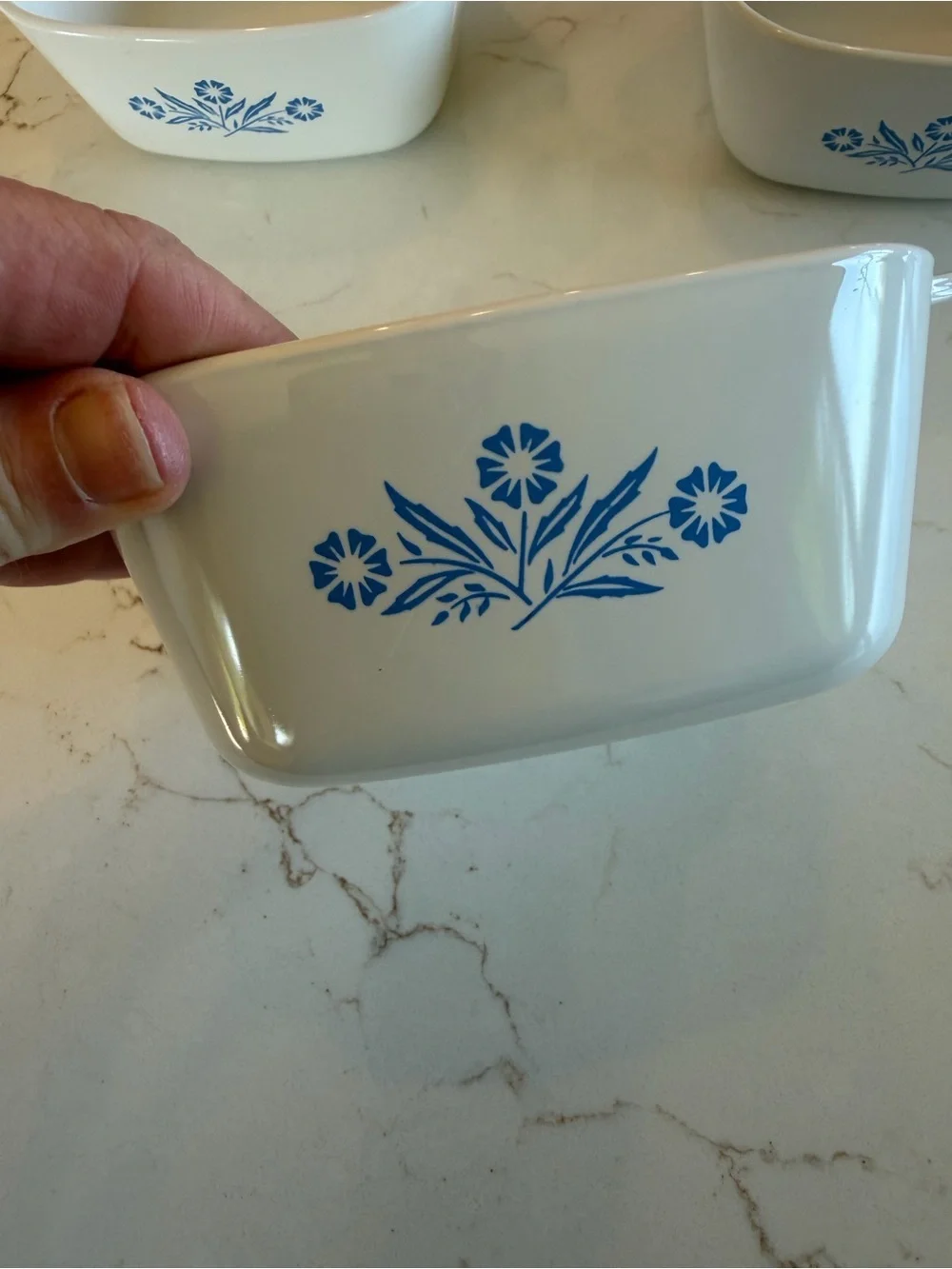 Vintage Corningware Casserole Dishes Blue Cornflower Set of 5 Pieces USA